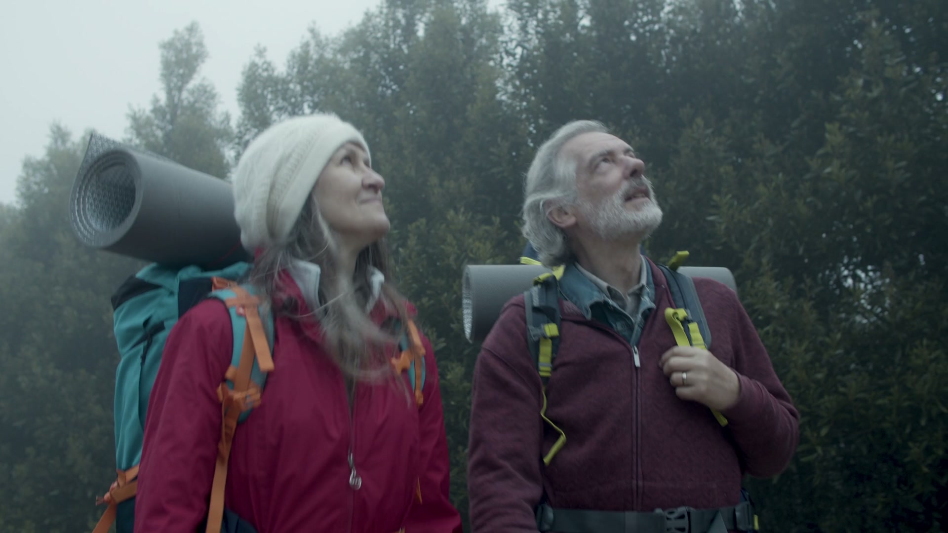 A couple enjoying a walk together outdoors